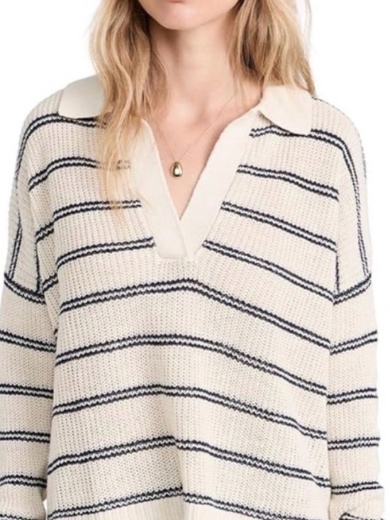 Faherty Sweaters - FAHERTY Miramar Linen Cotton Polo Sweater M